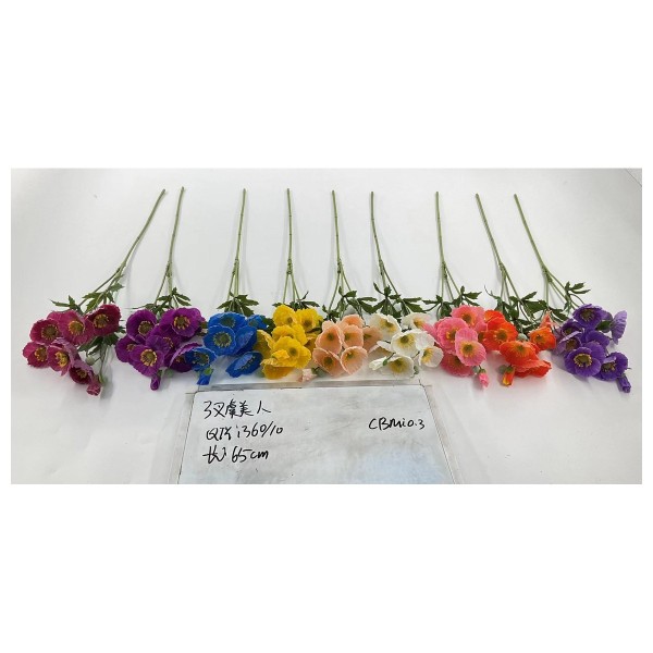 Flor artificial de tacto hidratado 018