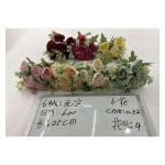 Ramo pequeno de flores artificiales 6花
