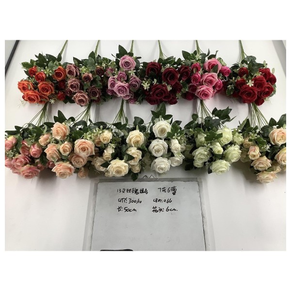 Ramo grande de flores artificiales 83841