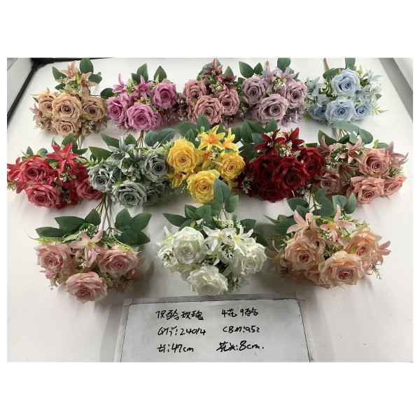Ramo grande de flores artificiales 83850