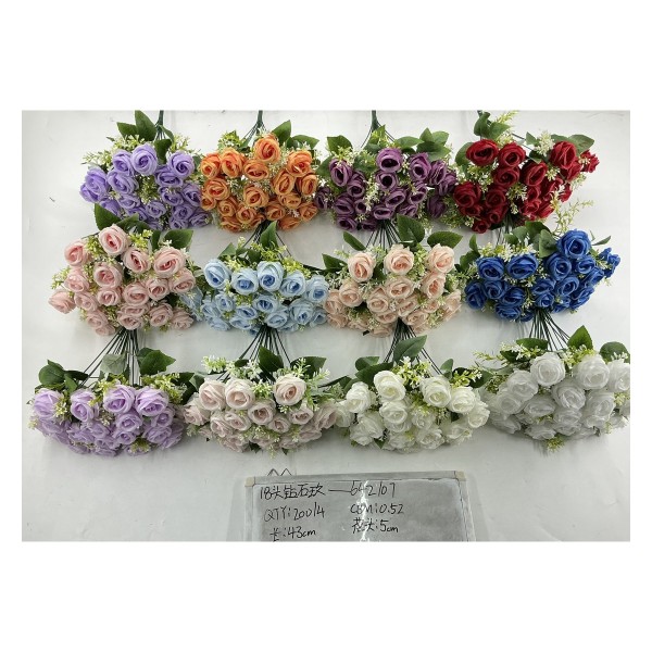 Ramo grande de flores artificiales 12